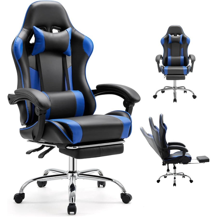 Ergonomic Office Chair - Ayak Dayamalı Ergonomik Oyun Koltuğu, Ev