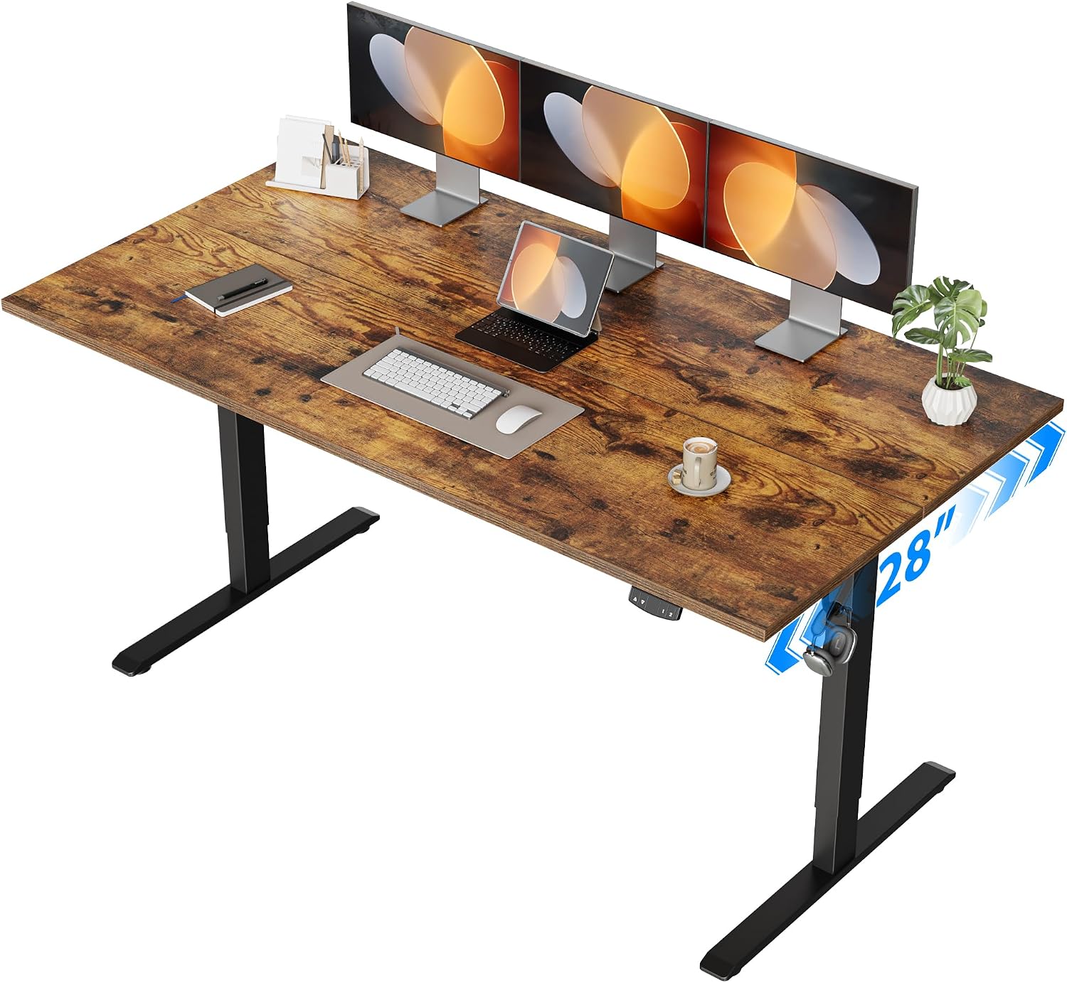 Home Office Work Table - Elektrikli Ayakta Çalışma Masası, 55 x