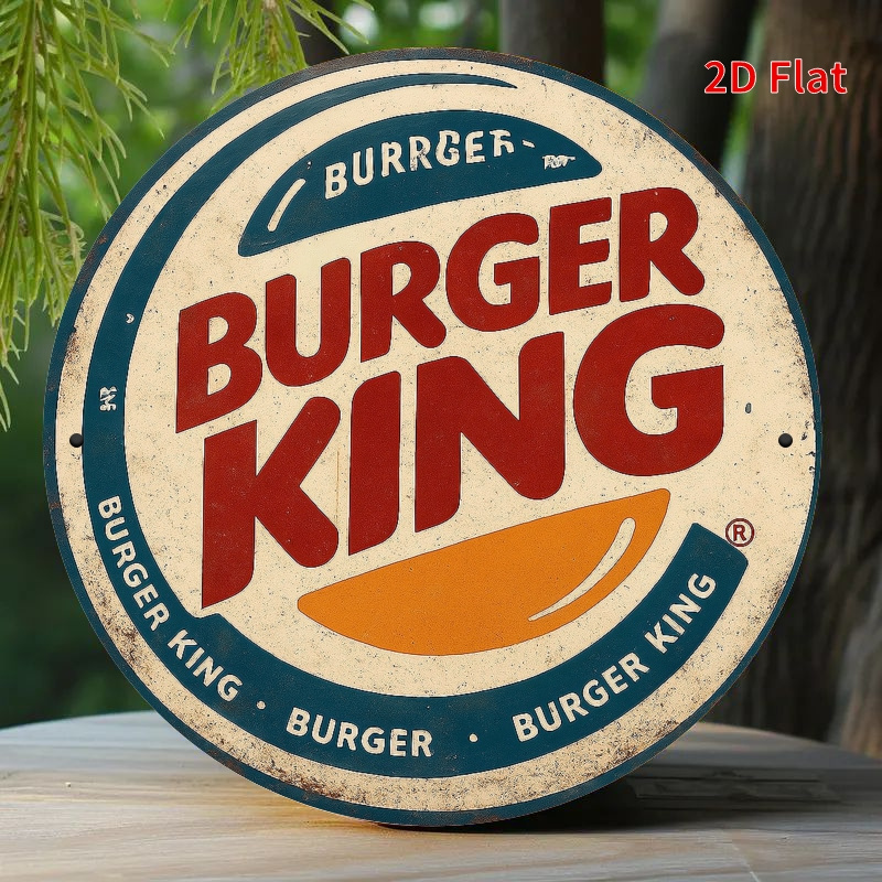 Home Office Logo - Burger King Retro ahşap logosu -