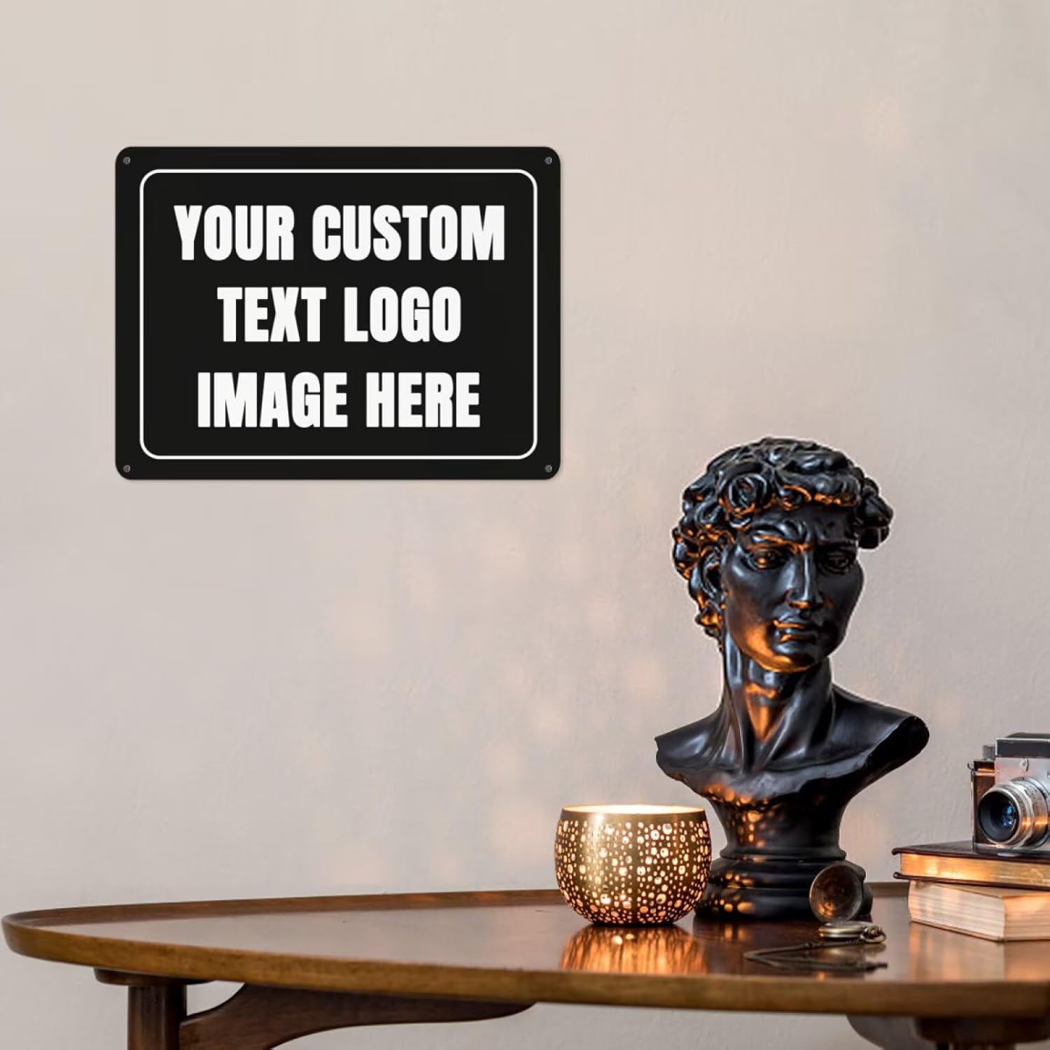 Home Office Logo - Özel Tabela Kişiselleştirilmiş Metal Tabela Ofis/Duvar/Bahçe/İç