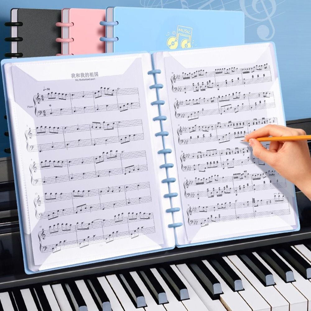 Document Scanner Portable - Yaratıcı Plastik Müzik Puanı Klasörü A4