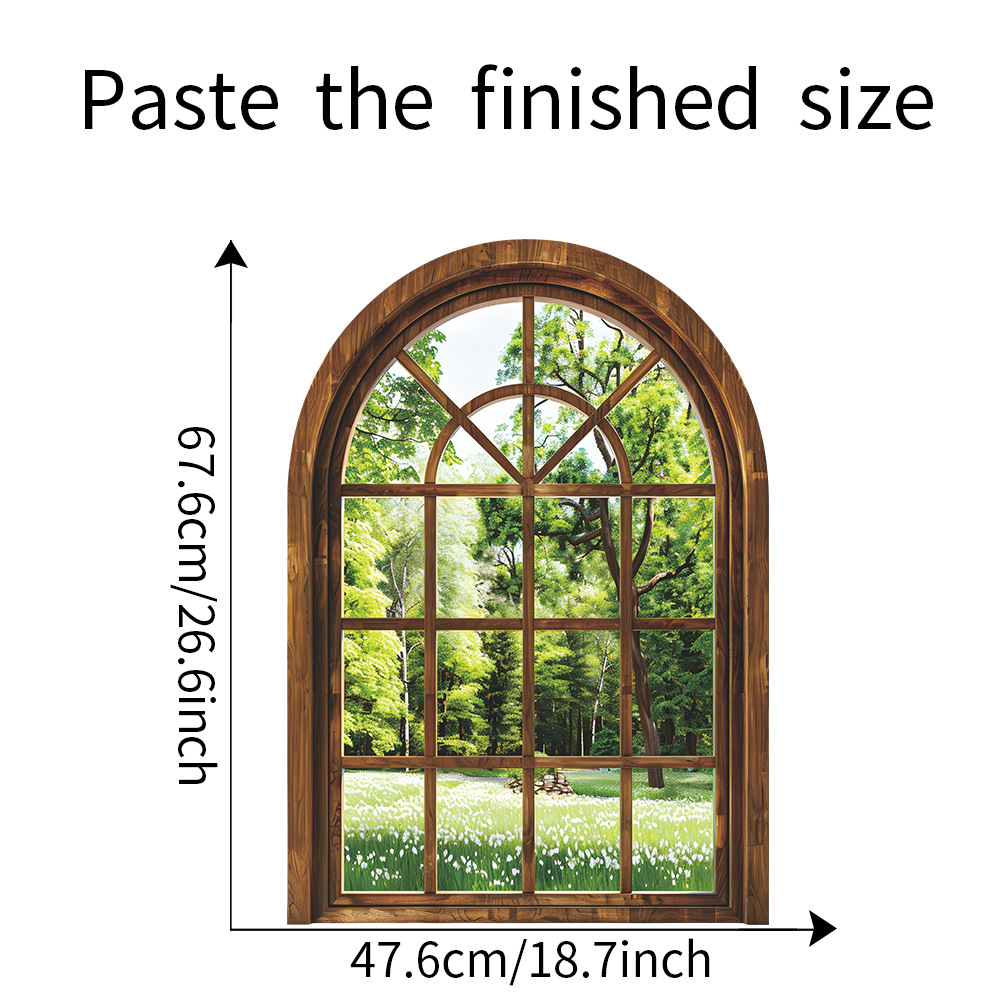 Sahte Pencere Duvar Çıkartmala - Home Office Layout incelemesi ve fiyatı