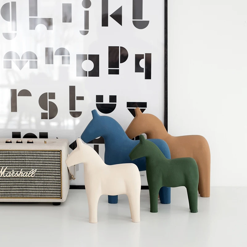 İskandinav Ahşap At Süsleri Mo - Home Office Work Table incelemesi ve fiyatı