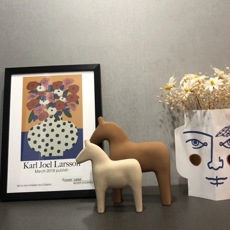 İskandinav Ahşap At Süsleri Mo - Home Office Work Table incelemesi ve fiyatı