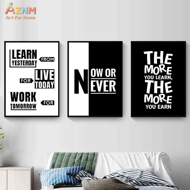 AZNM Siyah Beyaz Motivasyonel  - Home Office Room Inspiration incelemesi ve fiyatı