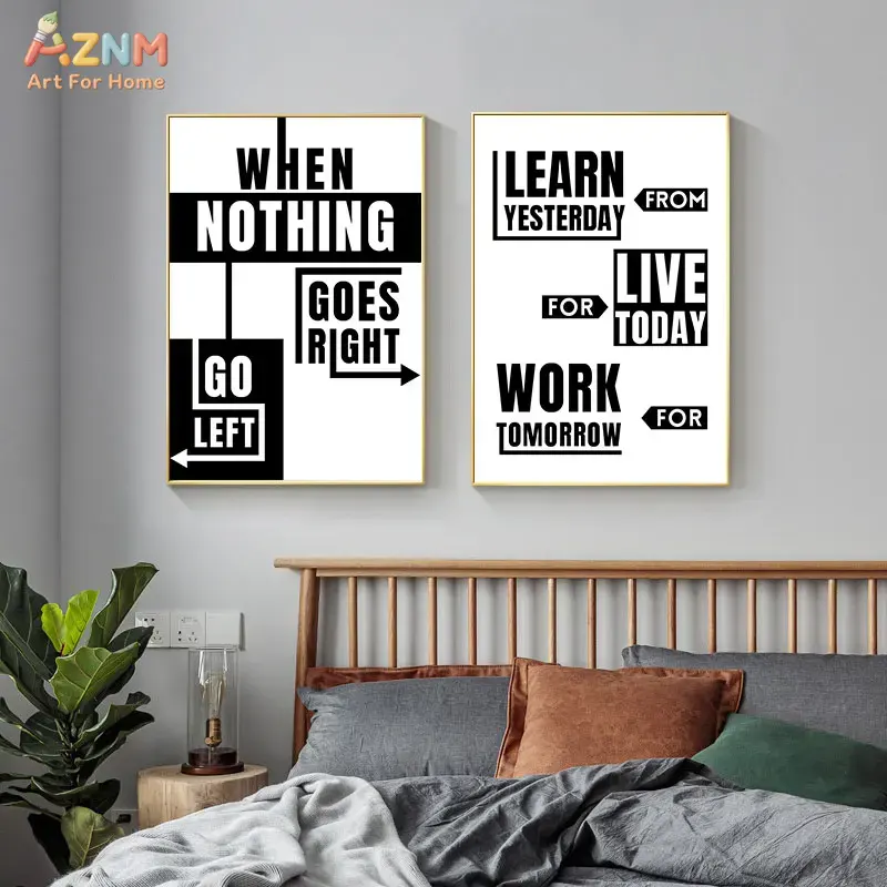 AZNM Siyah Beyaz Motivasyonel  - Home Office Room Inspiration incelemesi ve fiyatı