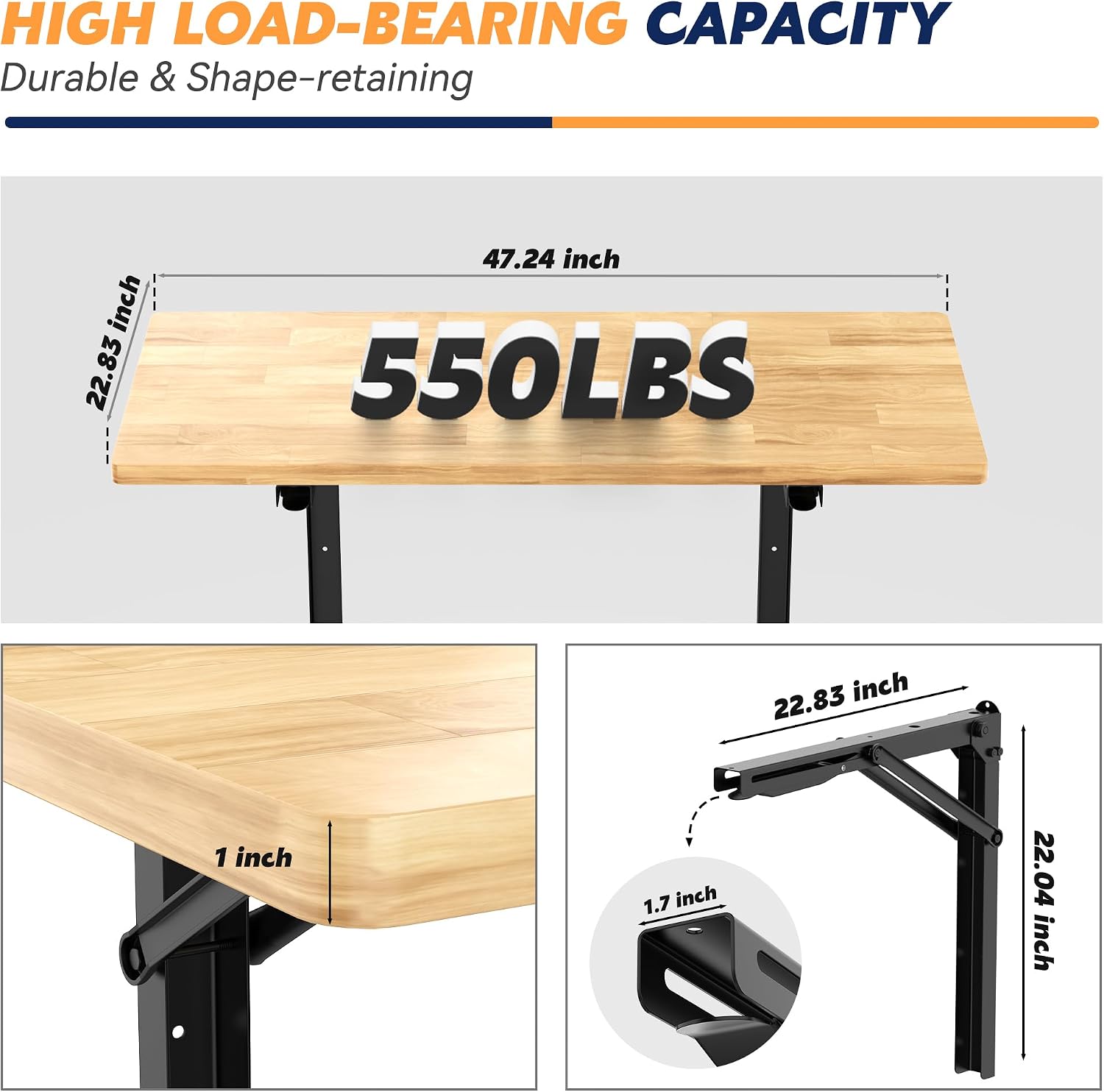 Duvara Monte Katlanır Çalışma  - Home Office Work Table incelemesi ve fiyatı