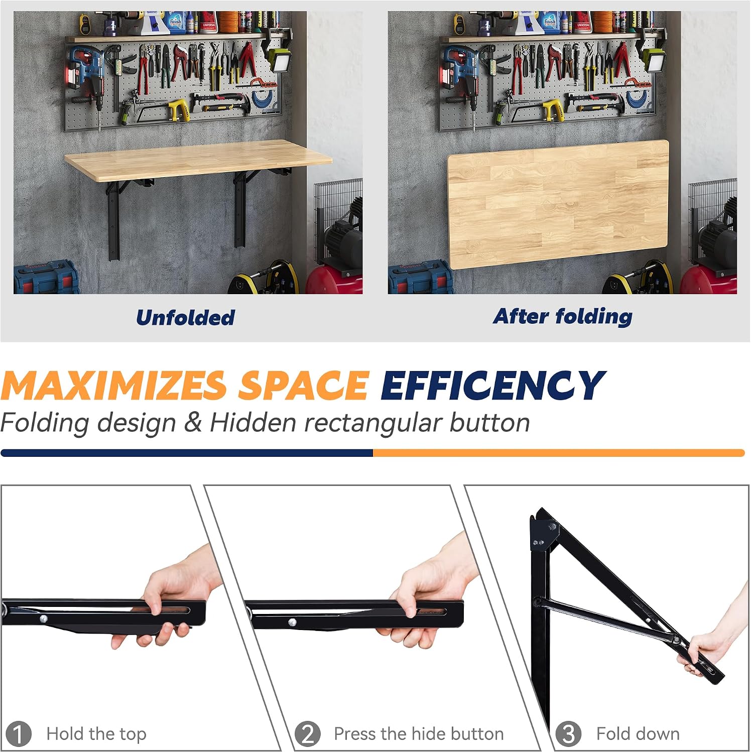 Duvara Monte Katlanır Çalışma  - Home Office Work Table incelemesi ve fiyatı